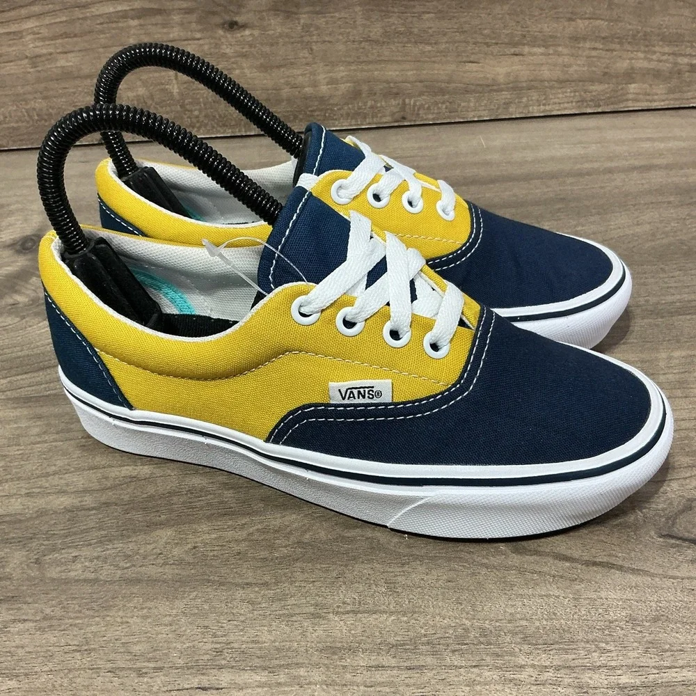 NEW Vans ComfyCush Era Trainers Shoes Blue Yellow VN0A3WM9VNO US Womens Size 5